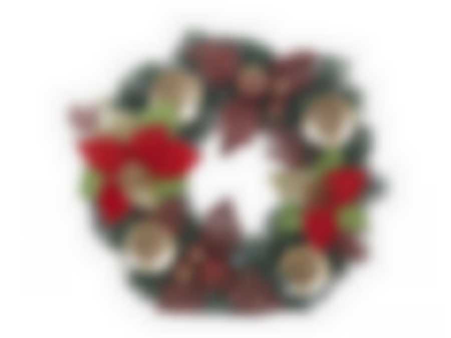 Украшение "Новогодний венок" d=30см. (упак.пакет)