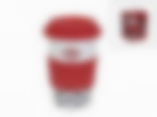 Термокружка с силиконовой крышкой "ФК Спартак Москва" v=310мл. (подарочная упаковка)