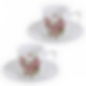 Кофейный набор на 2 персоны Best Home Porcelain Рубиновые розы, 4 предмета