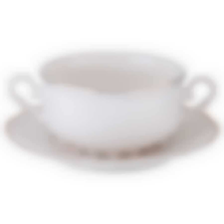 Бульонница на подставке "ДИАМАНД ГОЛД" 450 мл