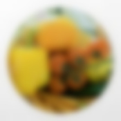 Разделочная доска, стеклянная круглая, диаметр 27 см УРОЖАЙ