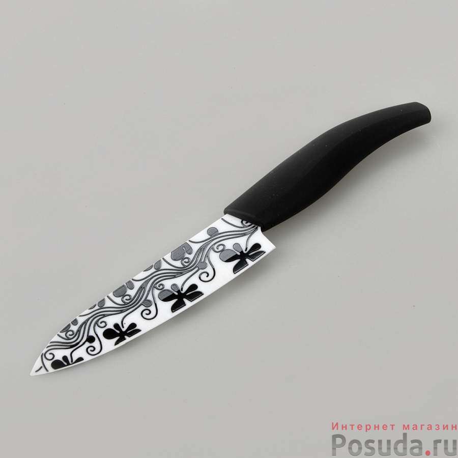 Нож с белым керамическим лезвием 12.5 см
