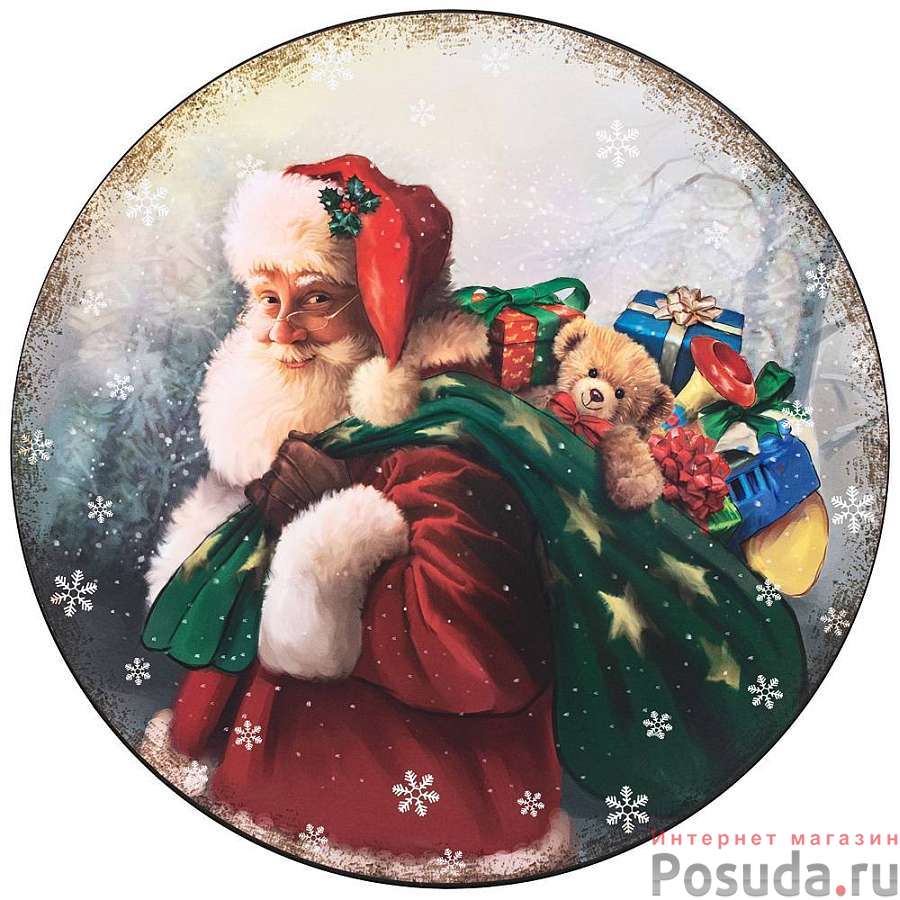 Поднос коллекция Рождественская сказка диаметр 33 см