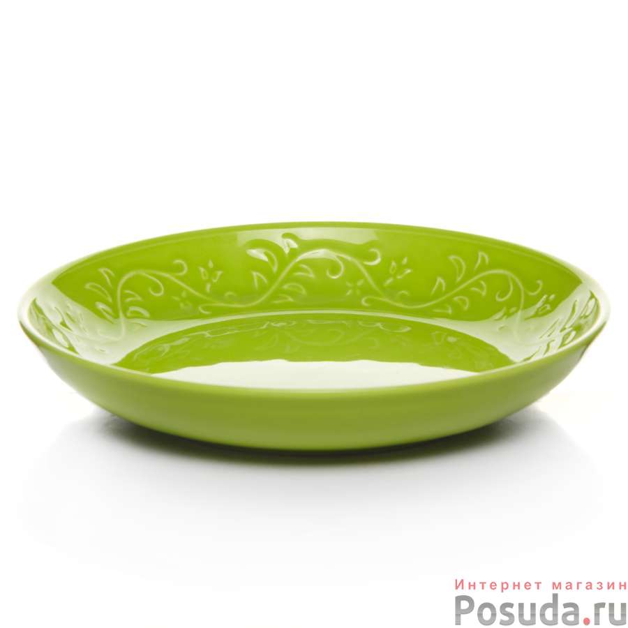 Глубокая тарелка IVY 22 см зеленая