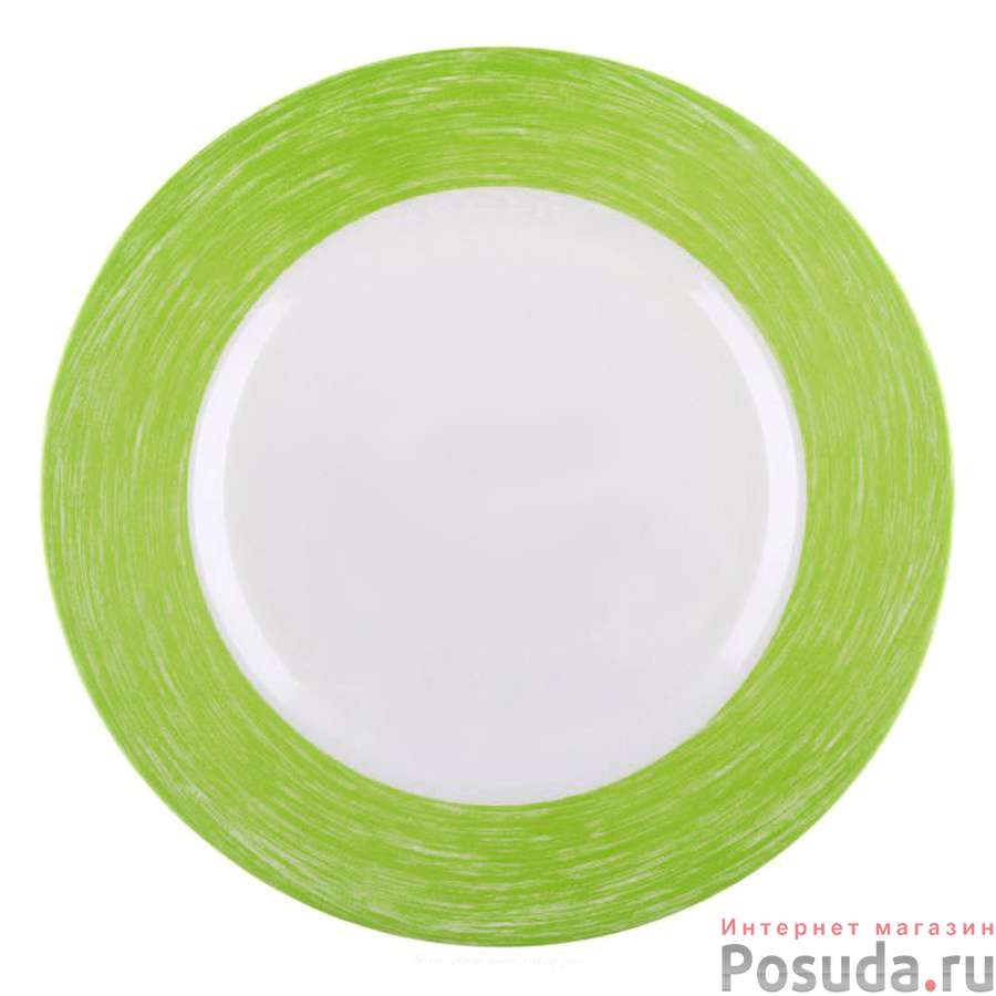Тарелка столовая мелкая Luminarc Color Days Green, D=24 см