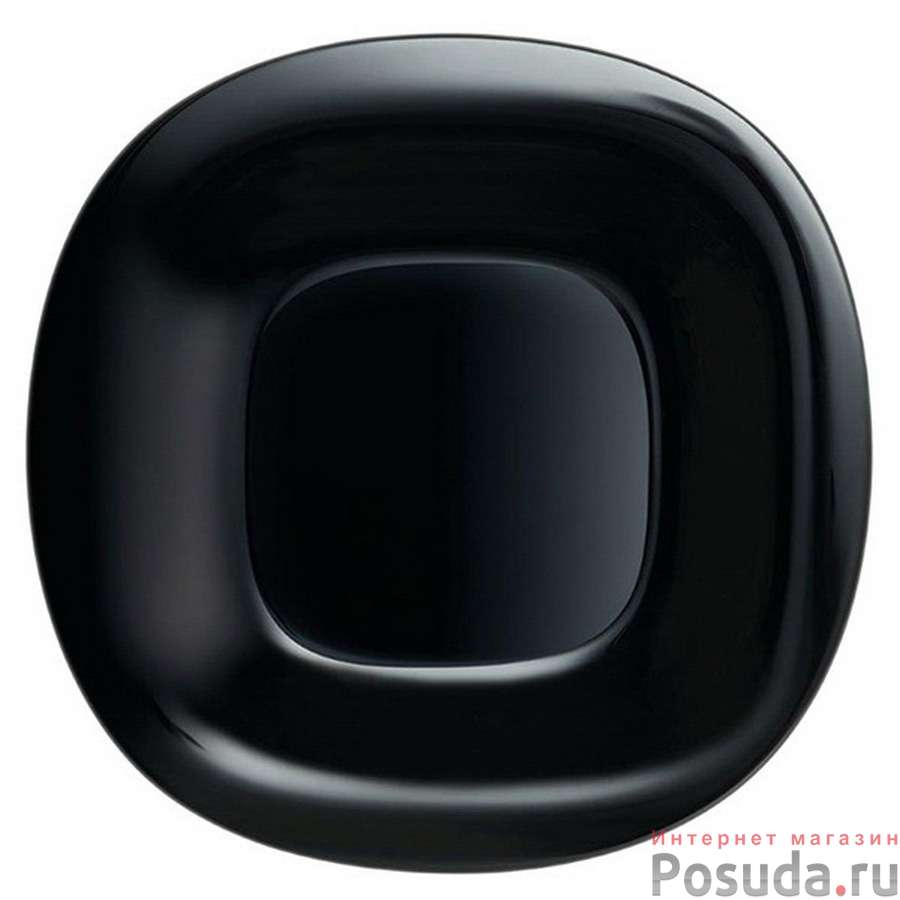 Тарелка столовая мелкая Luminarc Carine Black, 26х26 см