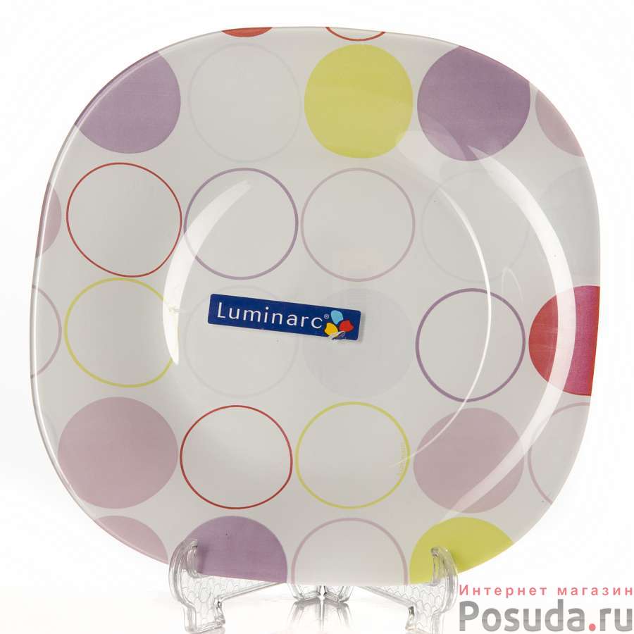 Тарелка закусочная (десертная) Luminarc Zoom White, D=18 см