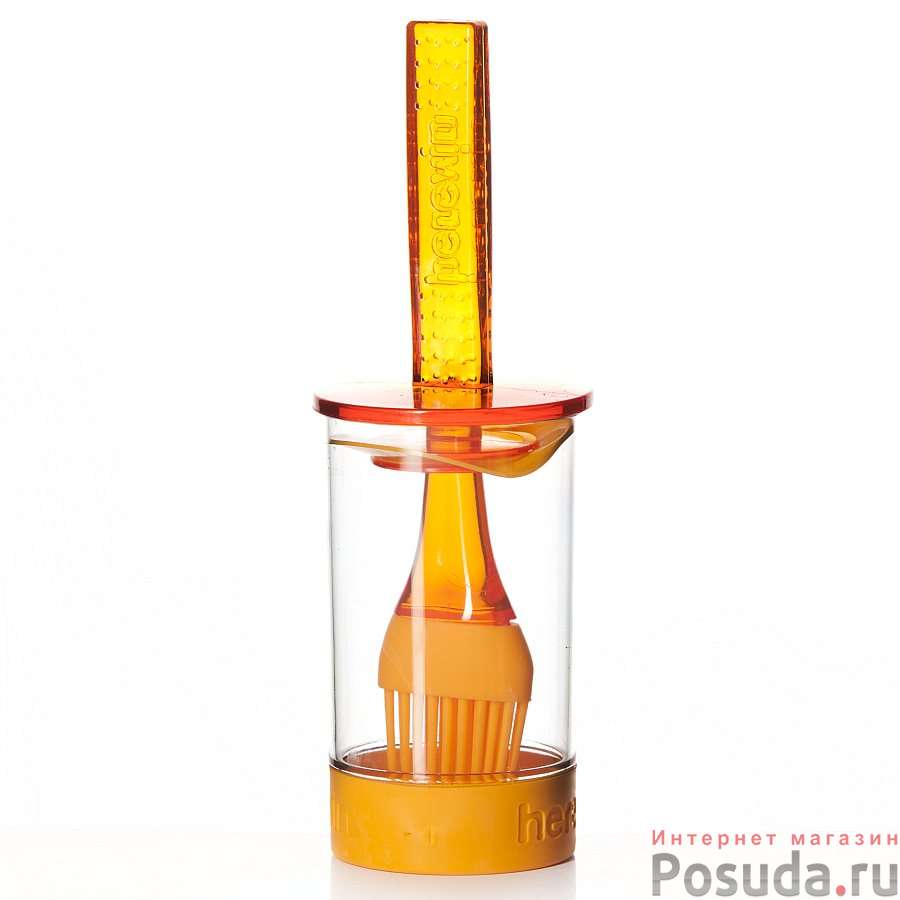 Емкость для соуса "Herevin", с кисточкой, 250 мл (цвета в ассортименте)