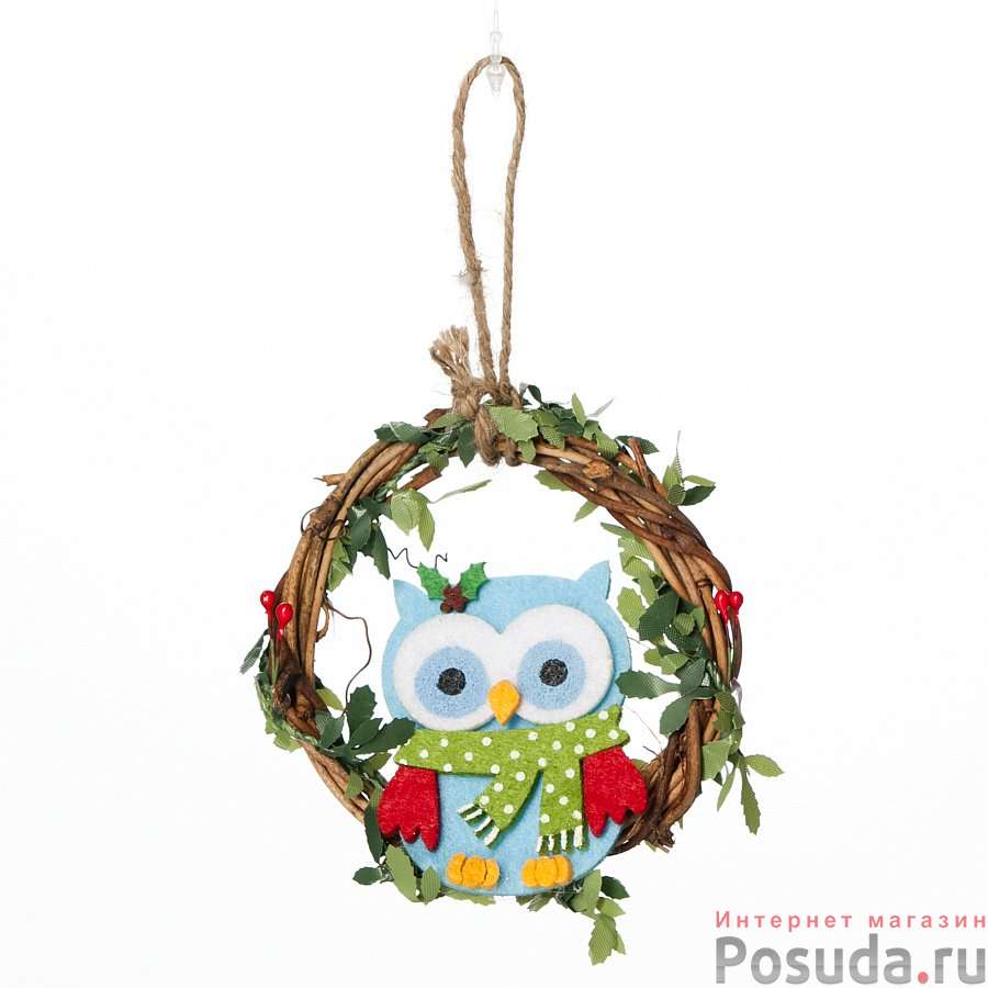 Подвеска декоративная "Сова", 80*90 мм