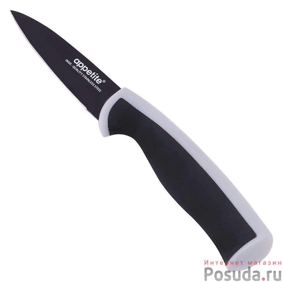 Нож Эффект для овощей 9см серый ТМ Appetite, FLT-002B-6G