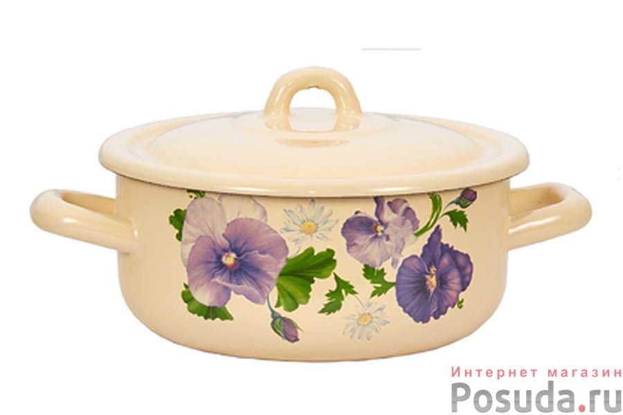 Кастрюля 1,45л Анютины глазки, 16072/4КмЭ/Э