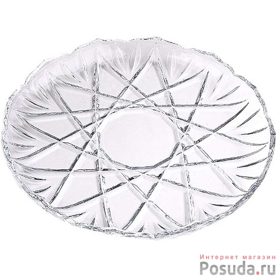 Блюдо круглое ORKIDEH 31,5 см стекло