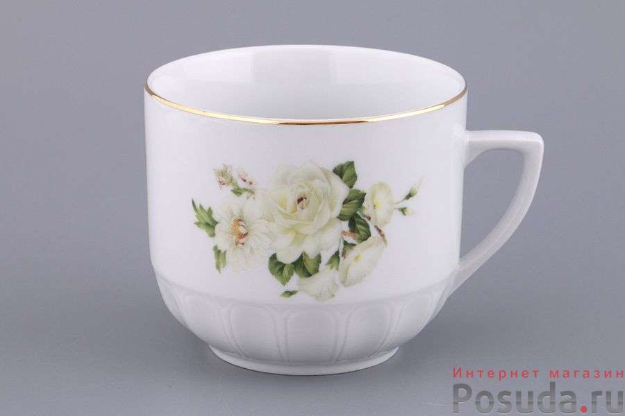 Кружка "БЕЛЫЕ ЦВЕТЫ" 300 мл