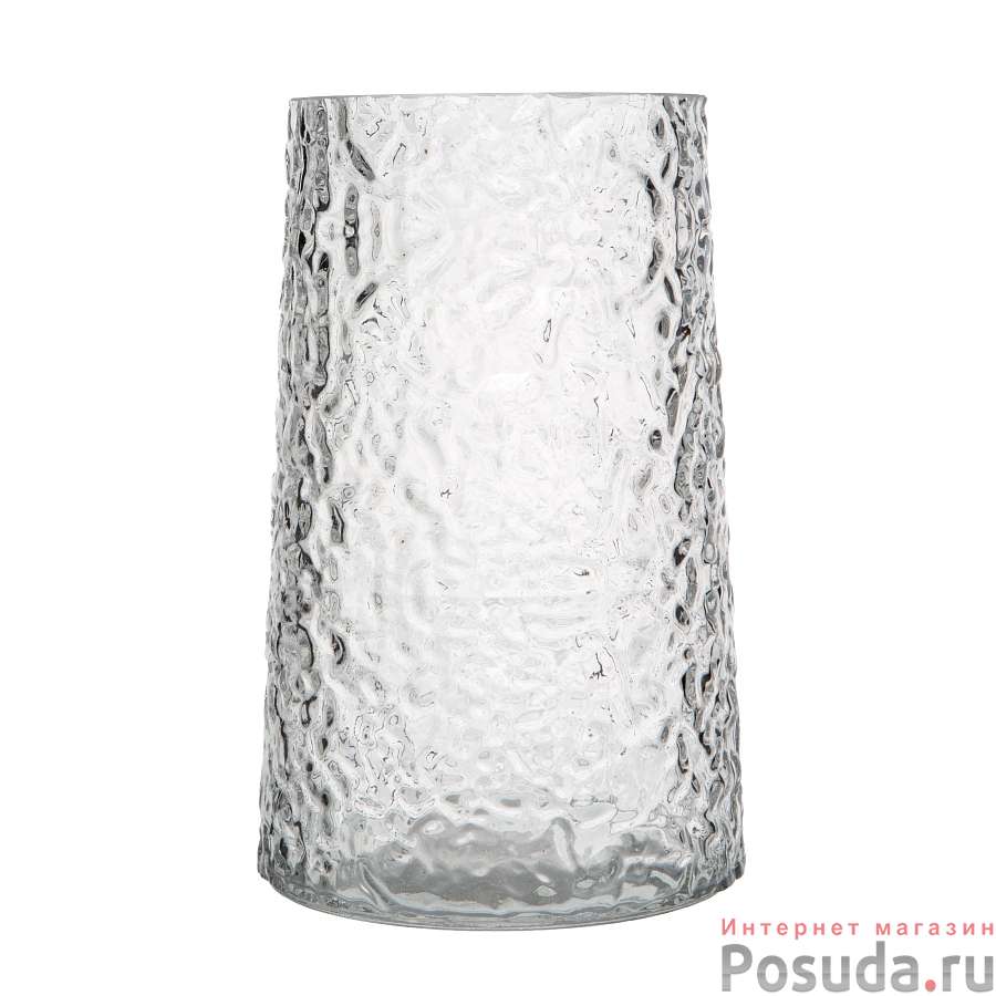 Ваза стеклянная 20 см, d 12,5 см
