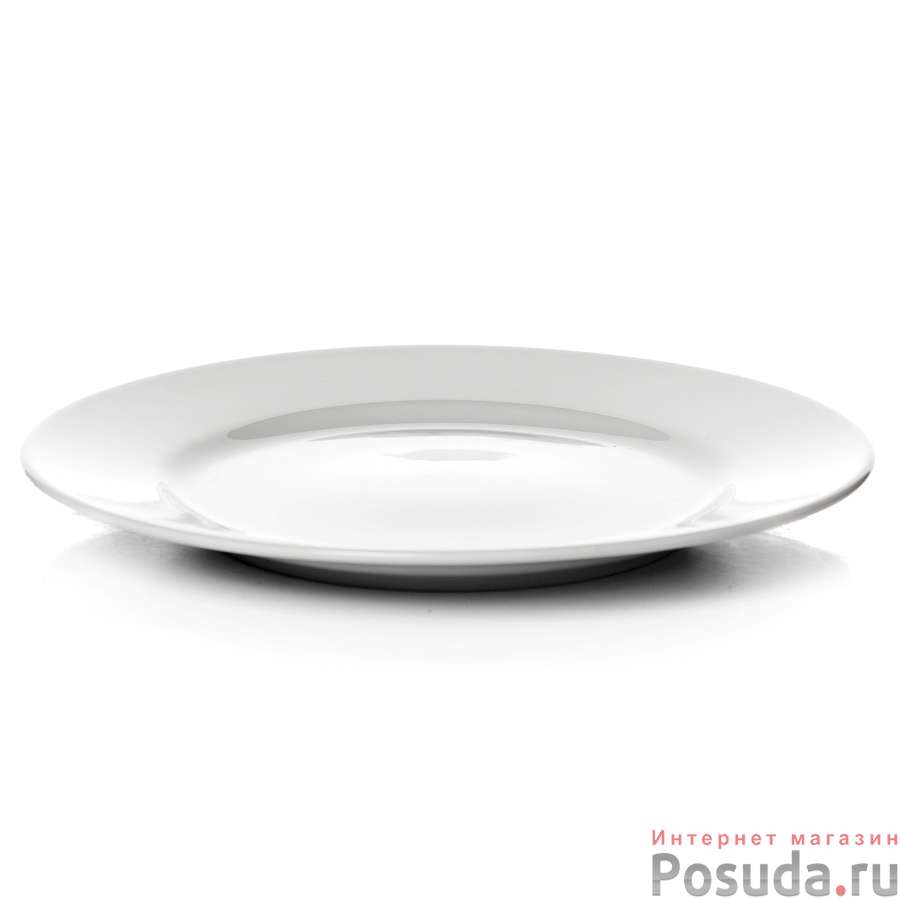 Тарелка столовая мелкая Seiler White Classic, D=27 см