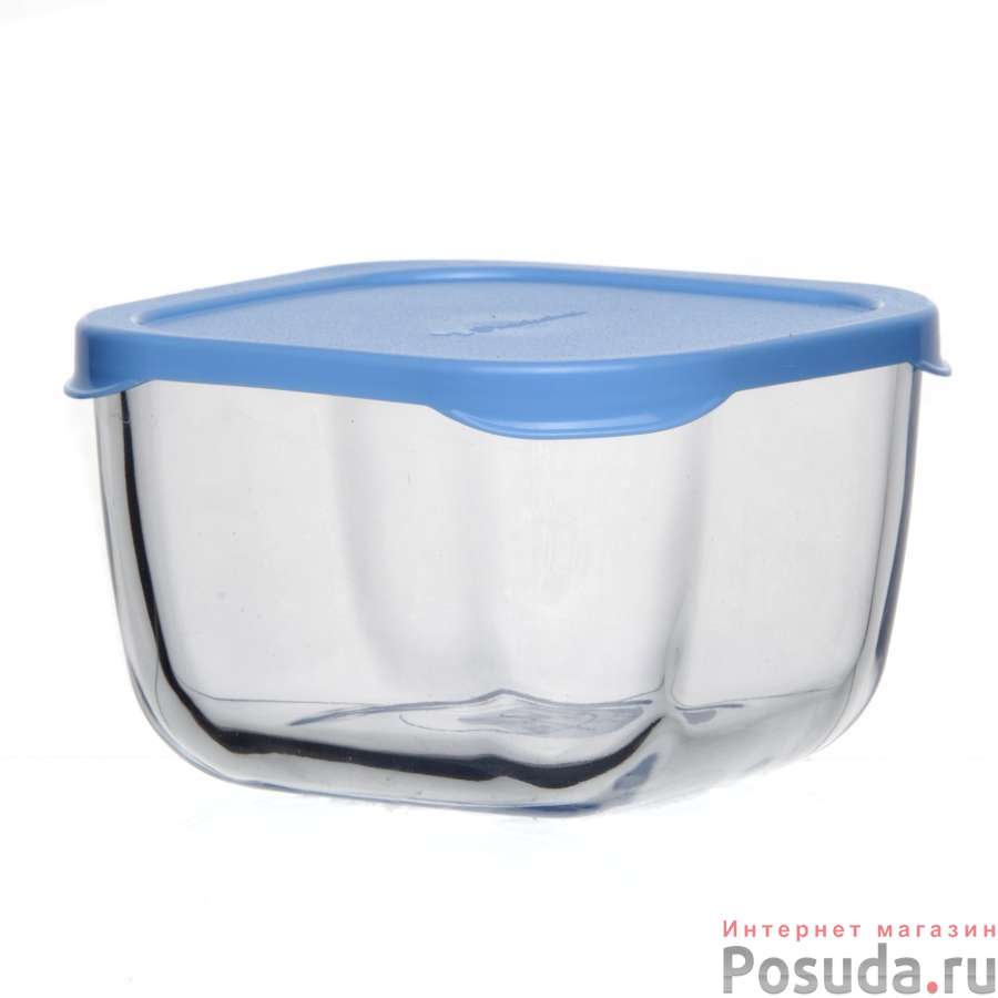 Контейнер SNOW BOX с голубой пластиковой крышкой 250 мл