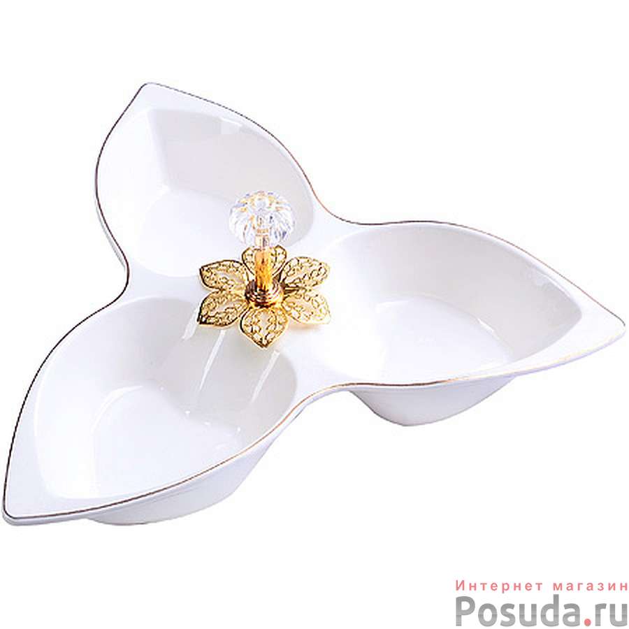 Менажница фарф 3 секц 27х24х4,5 LR