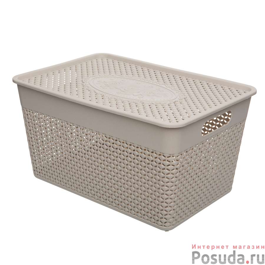 Корзина с крышкой 12 л