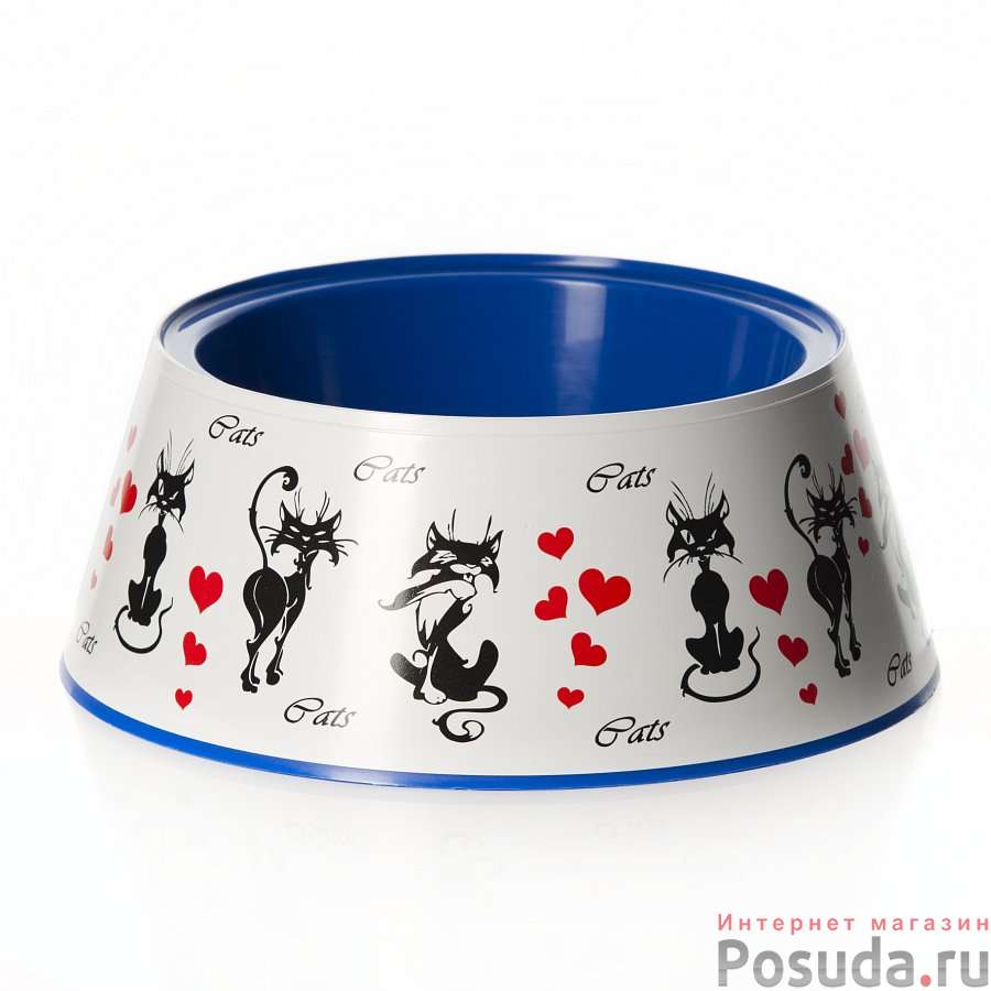 Миска "Cats" 0,7 л (цвет в ассортименте)