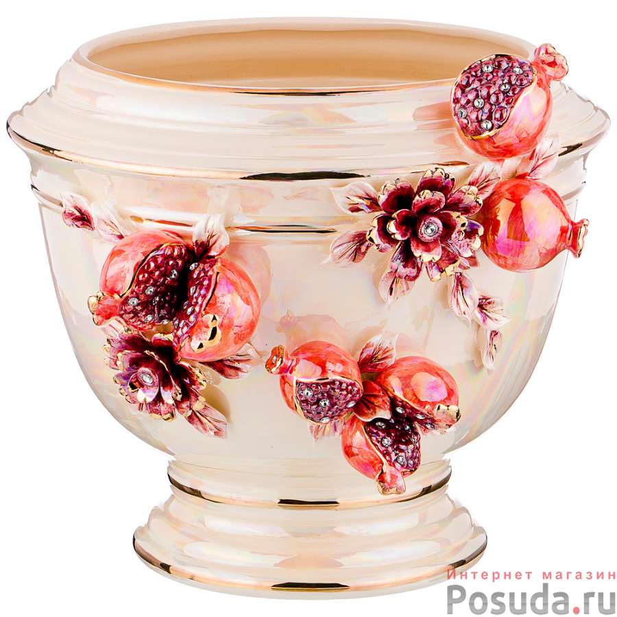 Кашпо диаметр=40см, высота=35см.