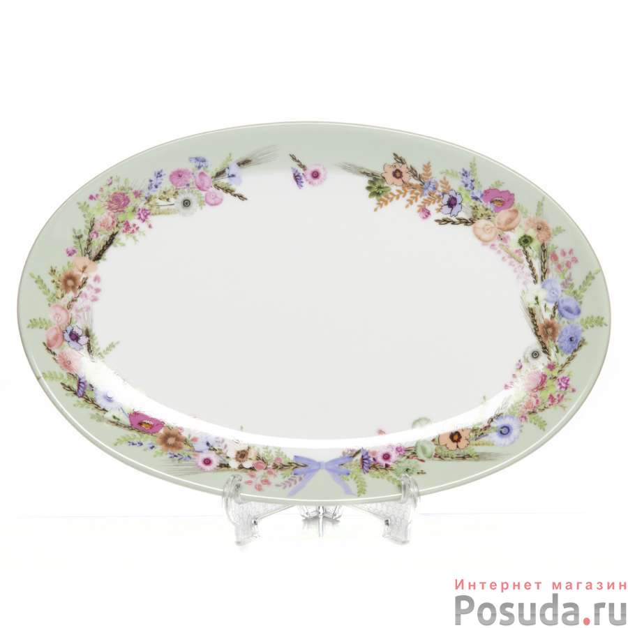 Блюдо овальное Domenik Crown Of Flowers, D=26 см