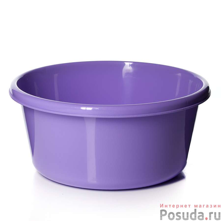 Таз круглый 6 л (лиловый)