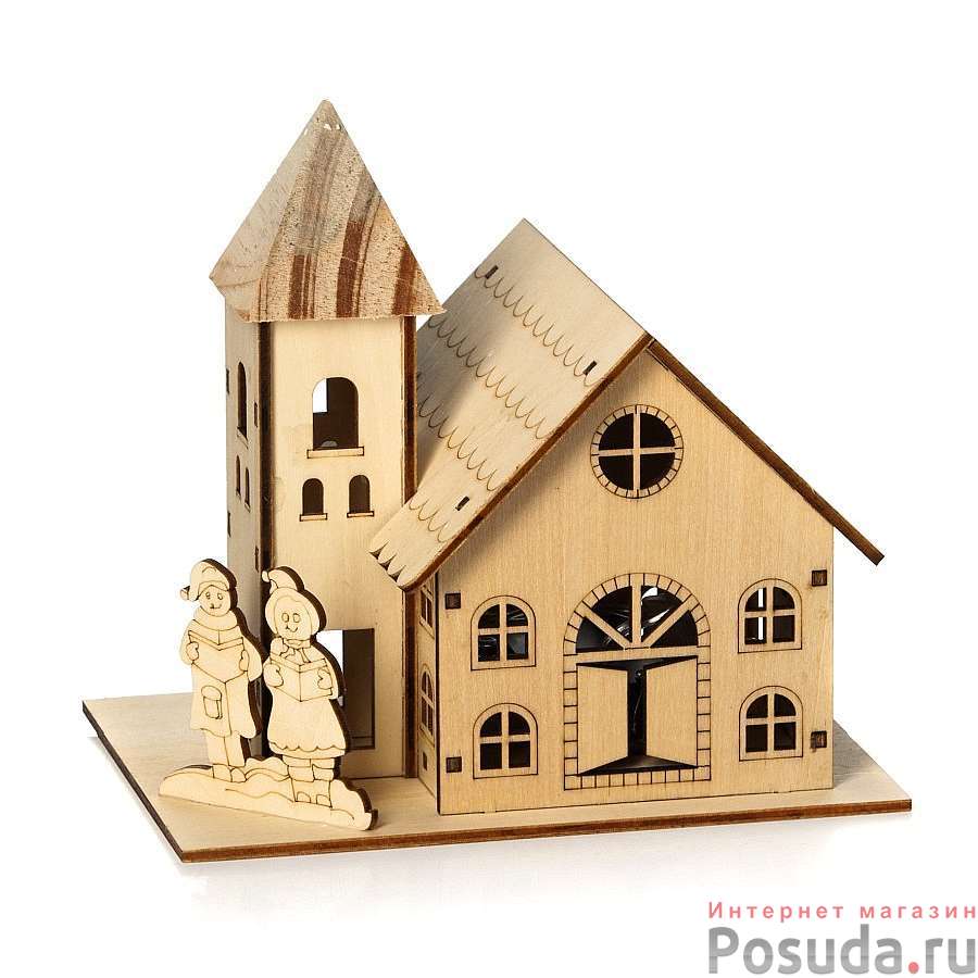 Декорация с подсветкой: фигурка "дом", 165*160 мм