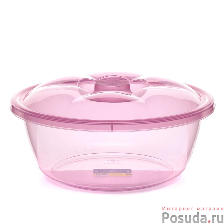 Таз круглый с крышкой 7 л пр. в ассорт.