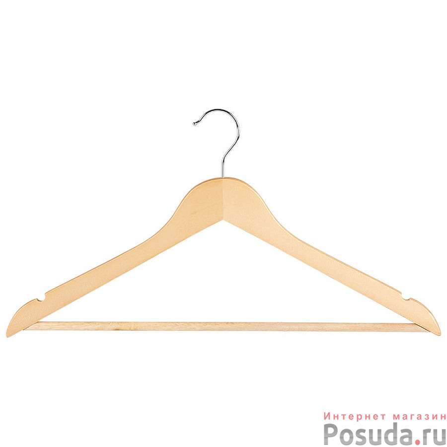 Вешалка деревянная с перекладиной (эконом).