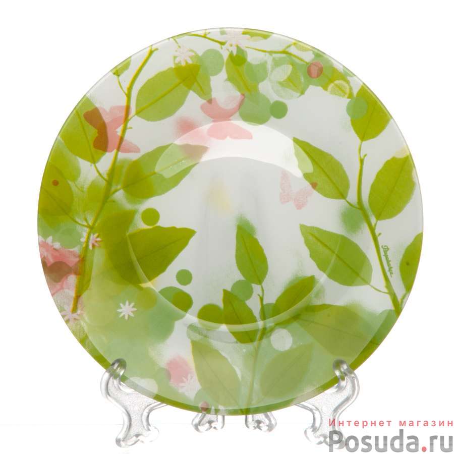 Тарелка упроч.Pasabahce Баттерфлайс 195 мм 4цв. (рис.28460)