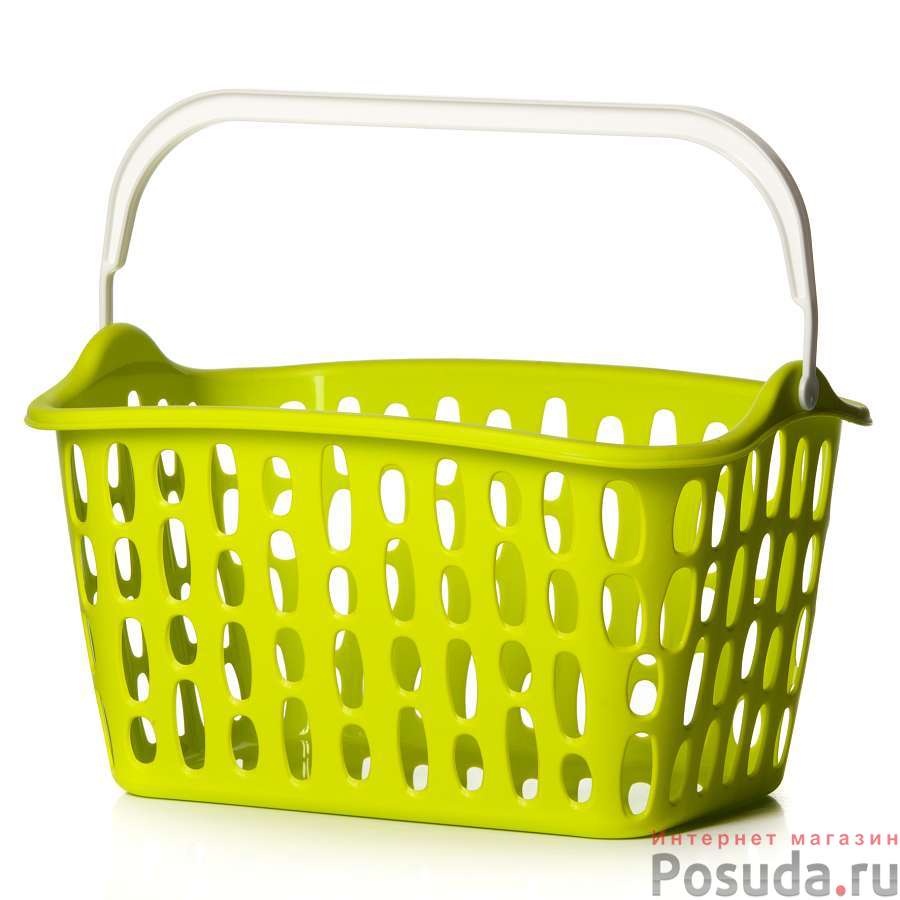 Корзина с ручкой 25*18*15 см (салатовый)