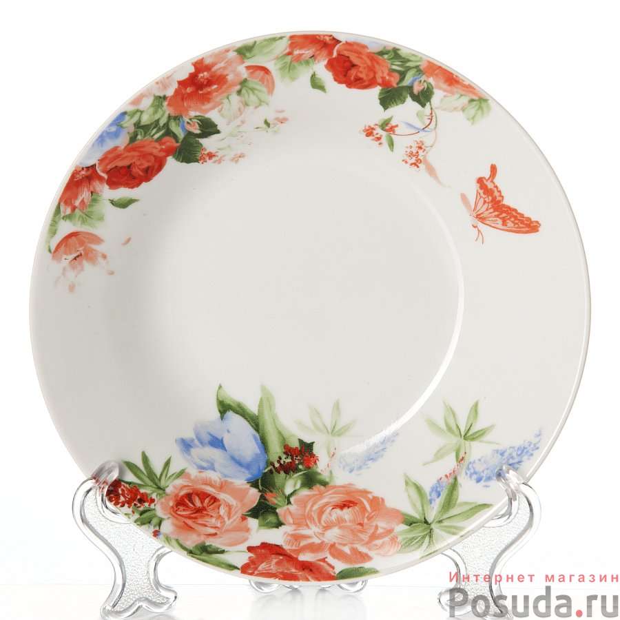 Тарелка круглая глубокая 8", 200 мм, "Винтаж"