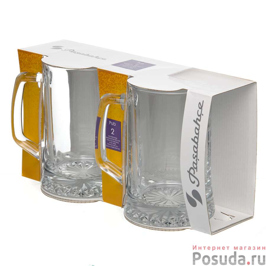 Набор кружек 2 шт Pasabahce Pub, 670 мл