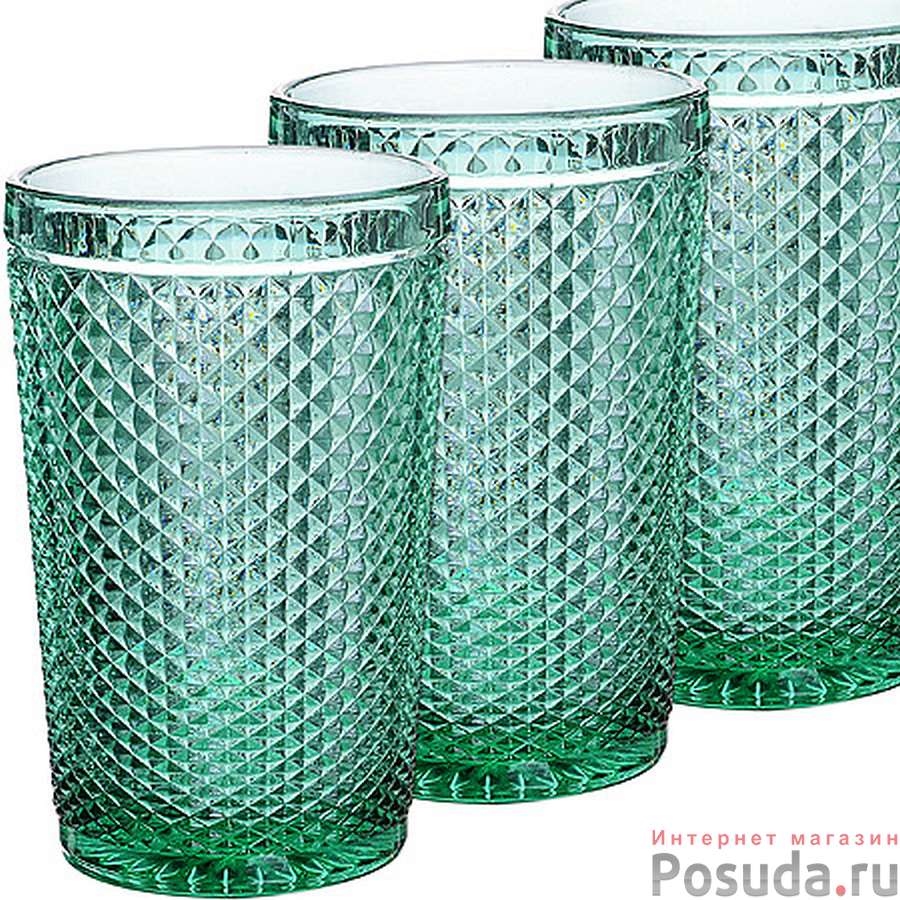 Набор стаканов 350 мл 6шт (цв. зеленый) LR