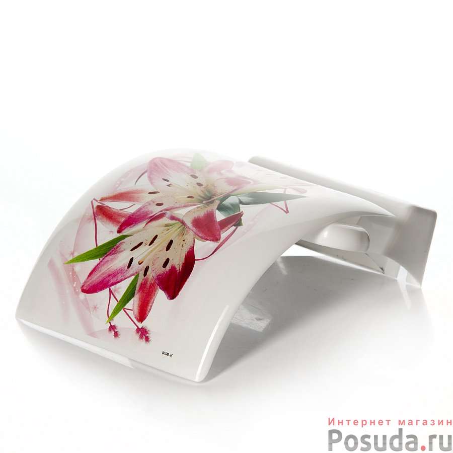 Держатель для туалетной бумаги ДЕКО (лилия)
