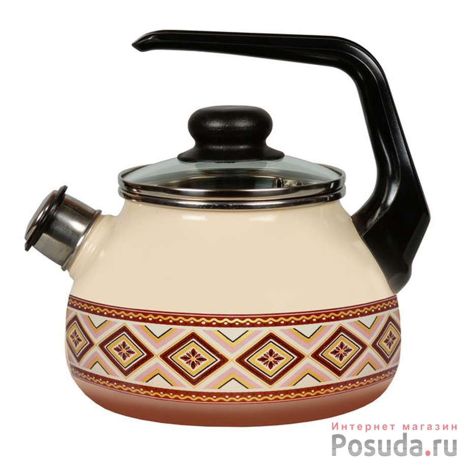 Чайник 3,0л со свистком Шоколад