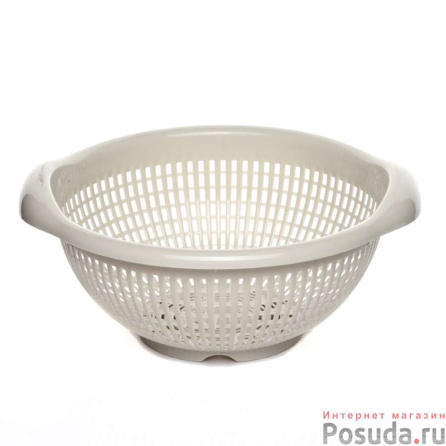Дуршлаг круглый (белый ротанг)