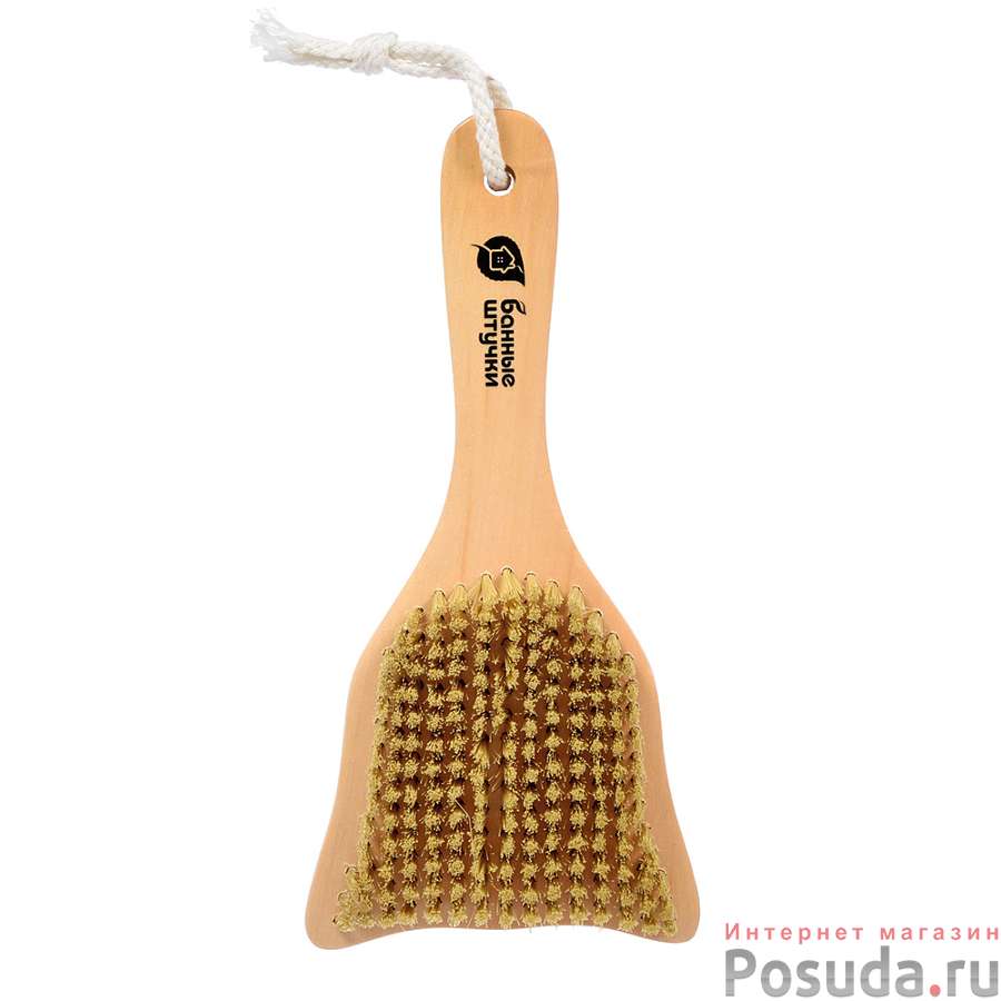 Щетка деревянная, 20 см, для бани и сауны "Банные штучки"
