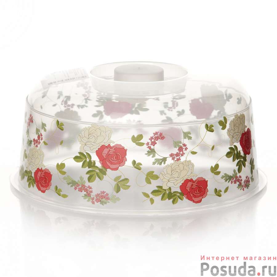 Крышка для СВЧ "Idea Роза", D=22 см
