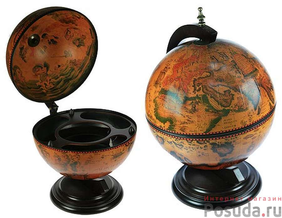 Глобус бар настольный d=33см, 38*33*50см (1 шт)