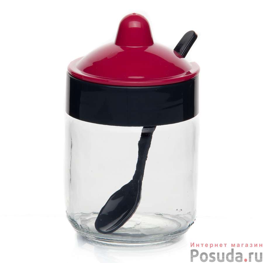 Емкость для соуса с ложкой 200 мл (цвет в ассортименте)