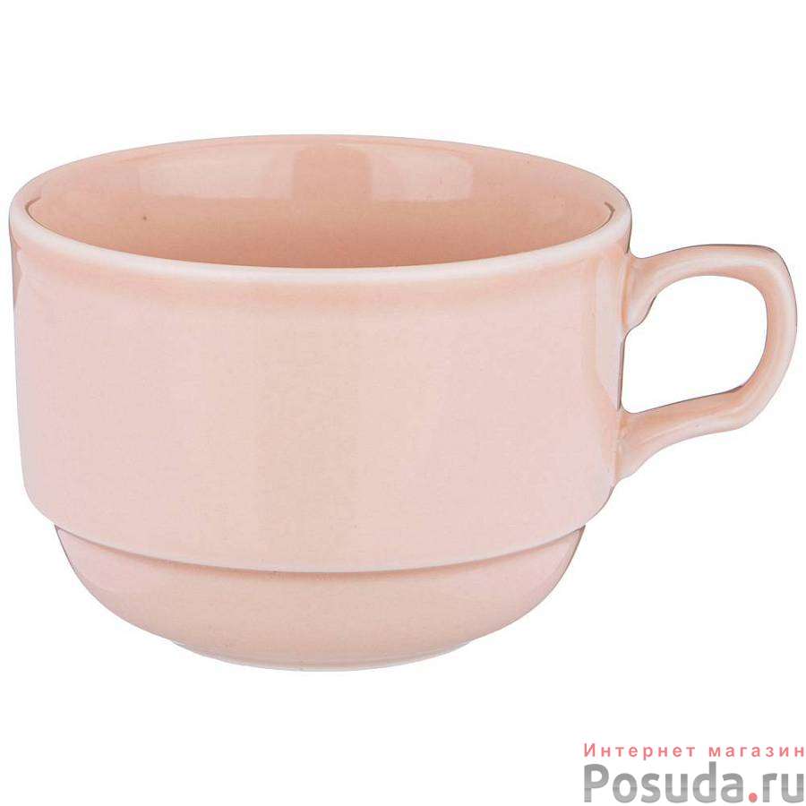Чашка чайная lefard tint 250мл(розовый) 