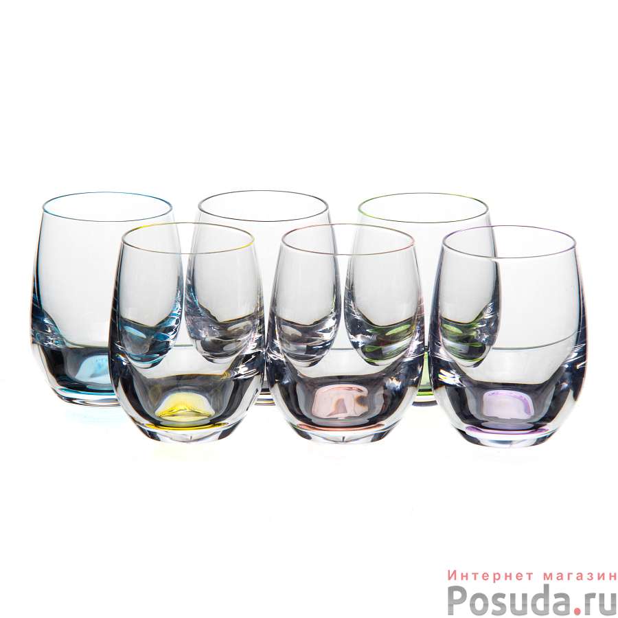 Стакан для ликера "MERGUS", "Color mix 6 цветов", 60 мл (набор 6шт)