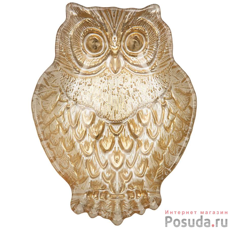 Блюдо Owl gold 17х12х3,5 см без упаковки 