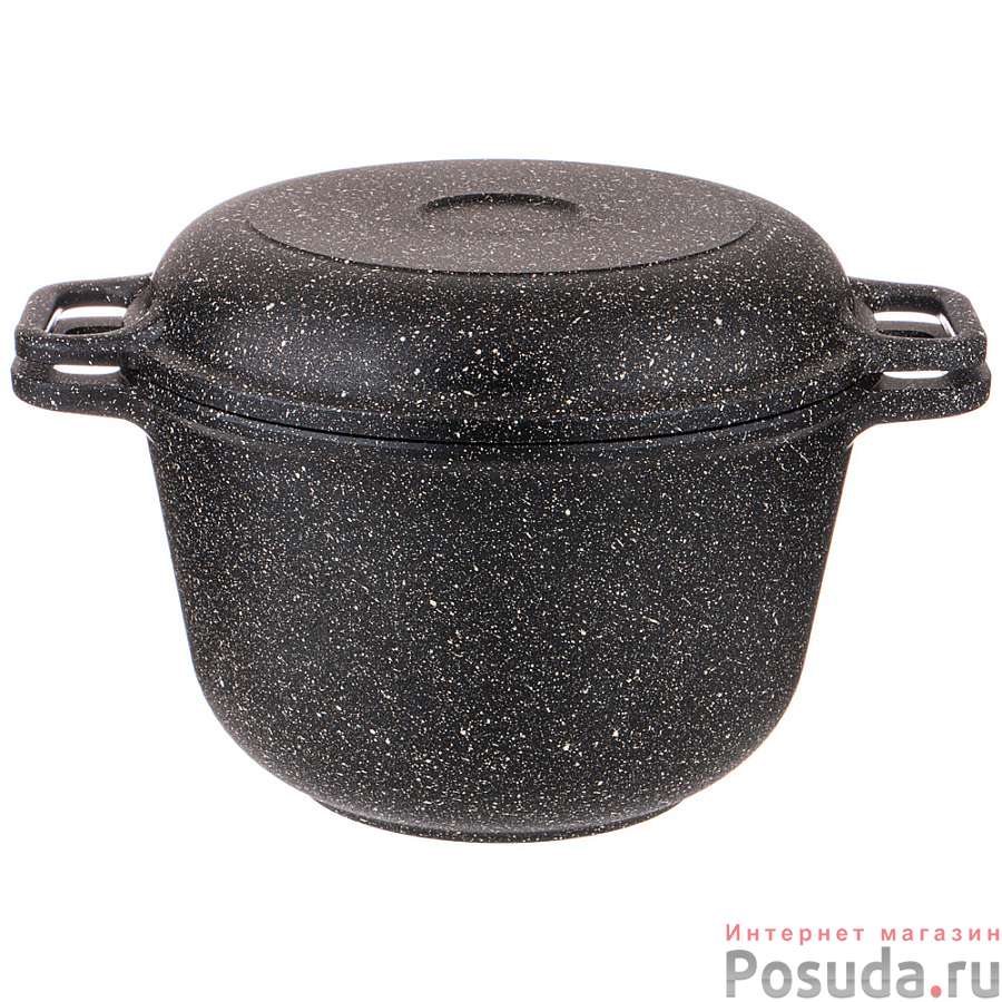 Казан с крышкой гриль agness Midnight 5 л