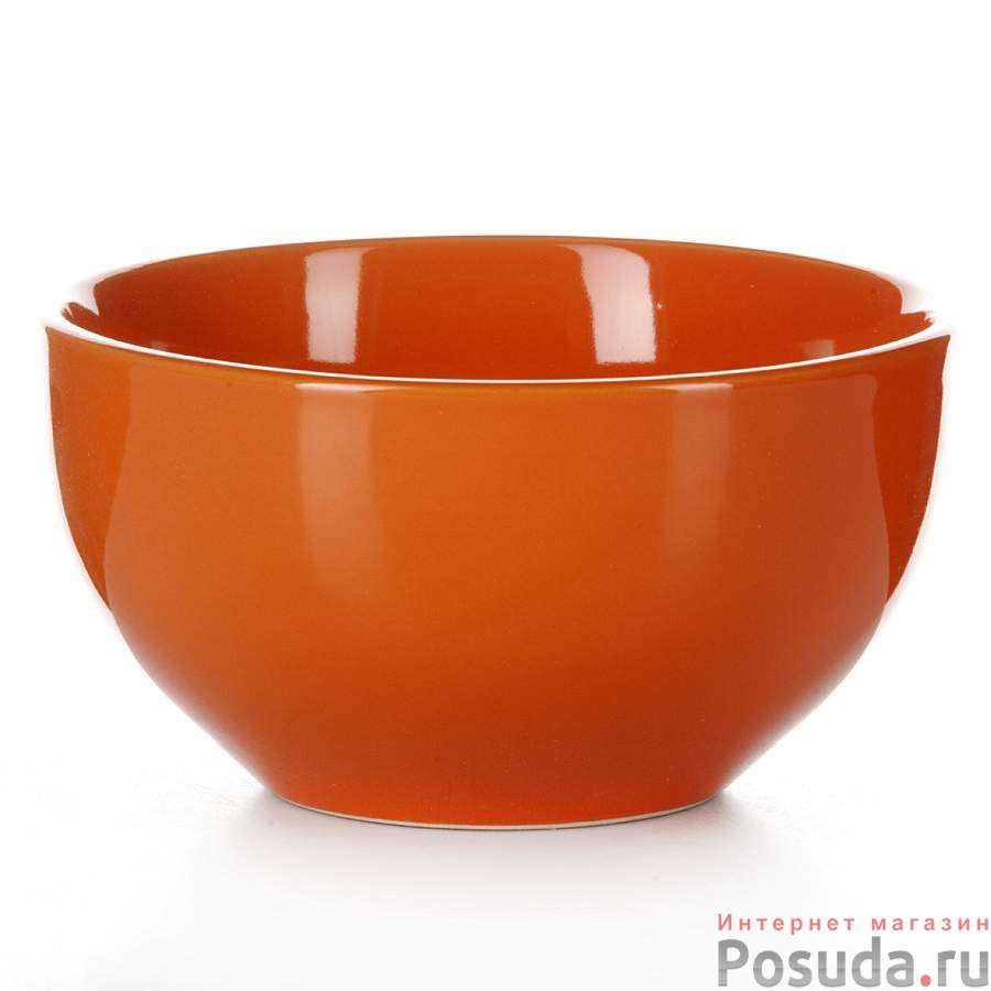 Салатник оранжевый, диаметр 13,75 см, высота 7,4 см