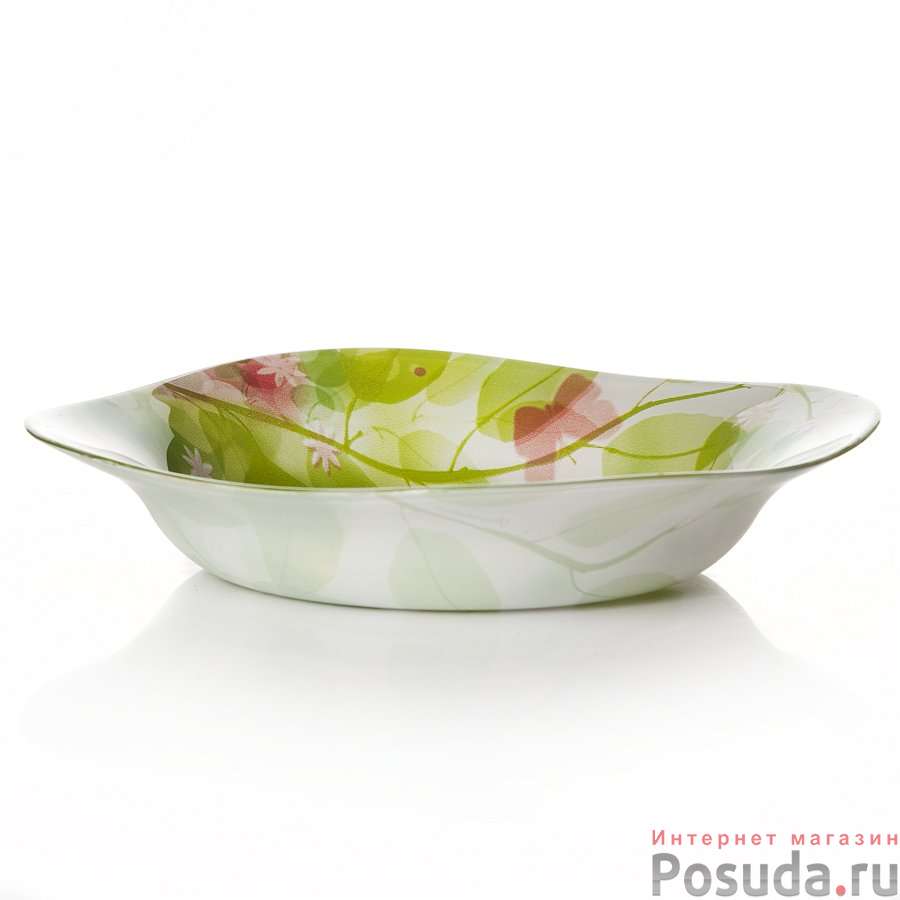 Тарелка столовая глубокая Pasabahce Butterflies, D=21,5 см