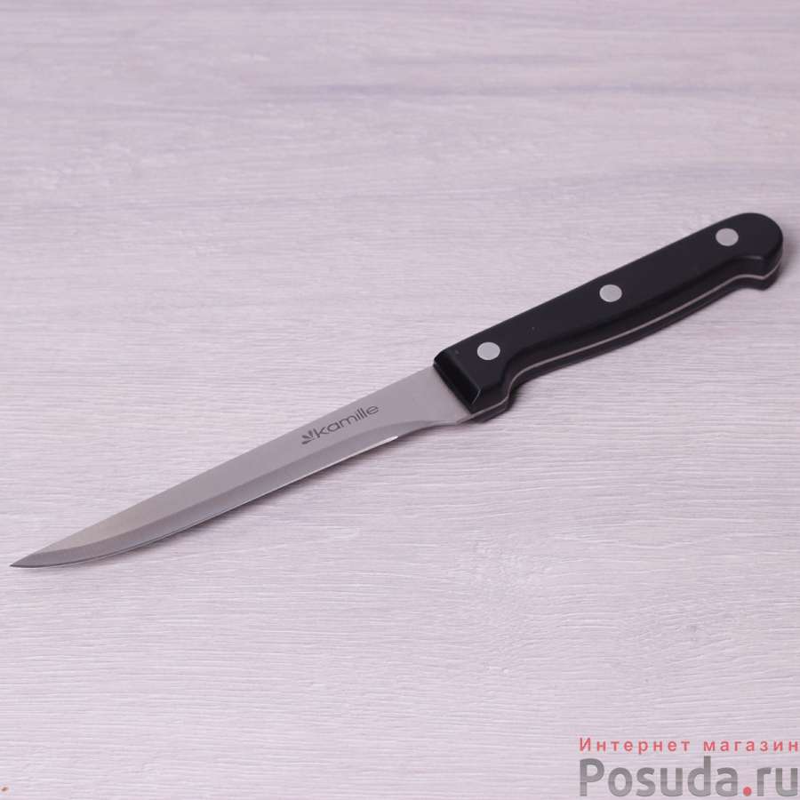 Нож для костей Kamille из нержавеющей стали с бакелитовой ручкой (лезвие 14.5см; рукоятка 12см)