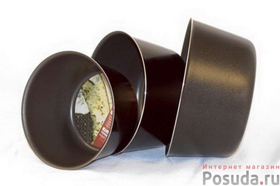 Форма 18см круглая Black&Silver Flonal