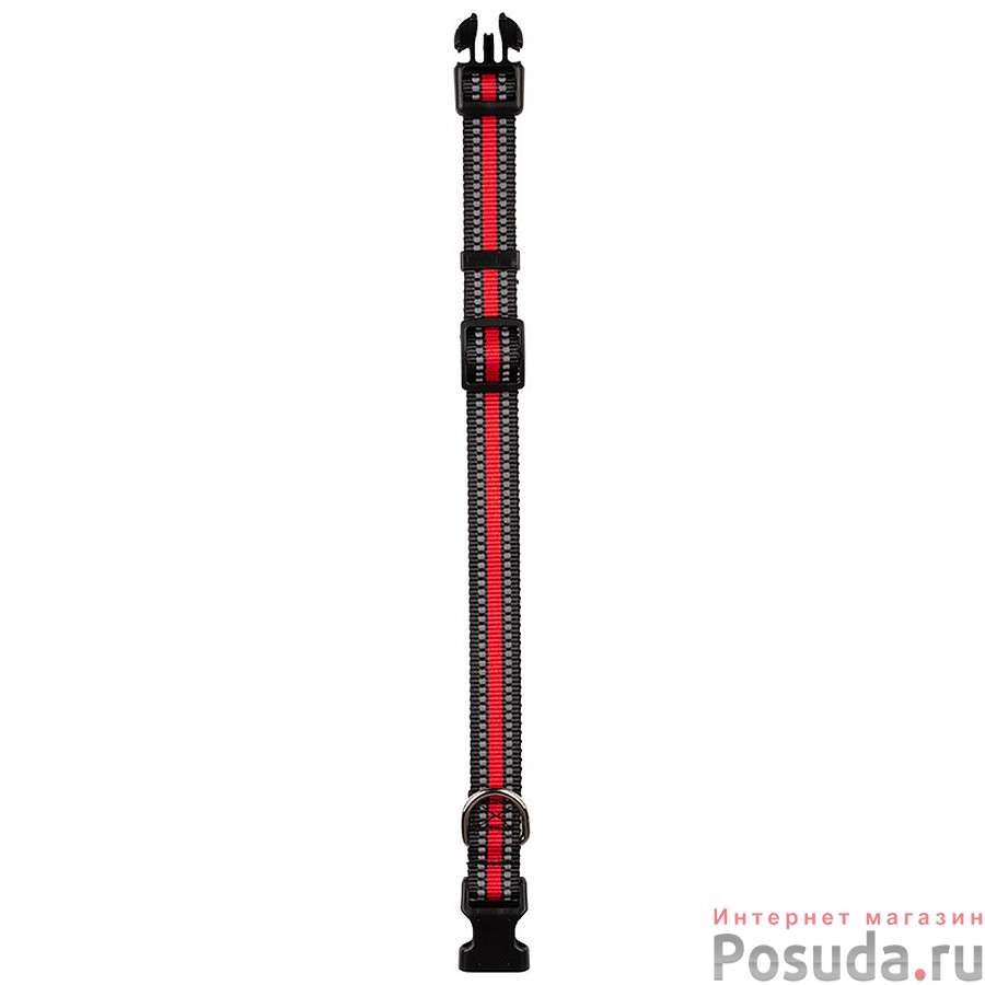 Ошейник для собаки, со светоотражающим элементом, до 400 мм